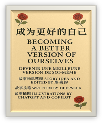 说明: A book cover with text and images