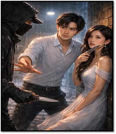 说明: A person holding a knife and a person in a white dress

AI-generated content may be incorrect.