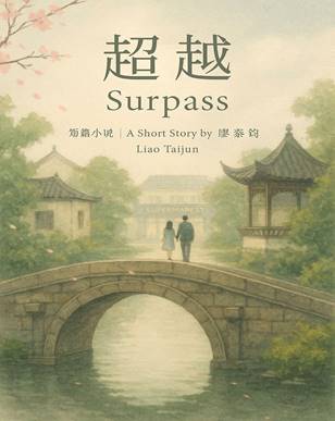 说明: 说明: A book cover of a couple walking on a bridge